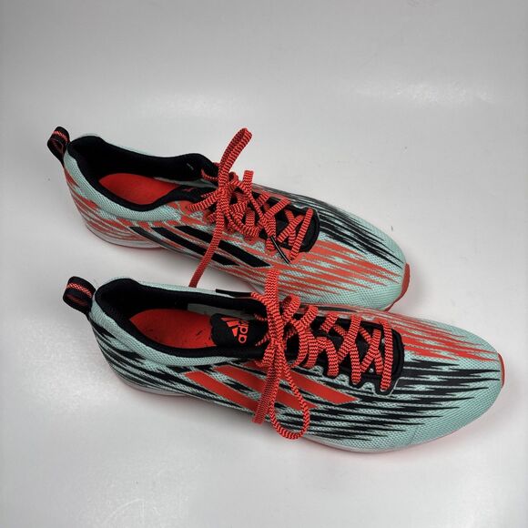 Adidas Unisex Track Spikes Sprint Shoes US 9.5 Mint Coral racing cleats main image 7